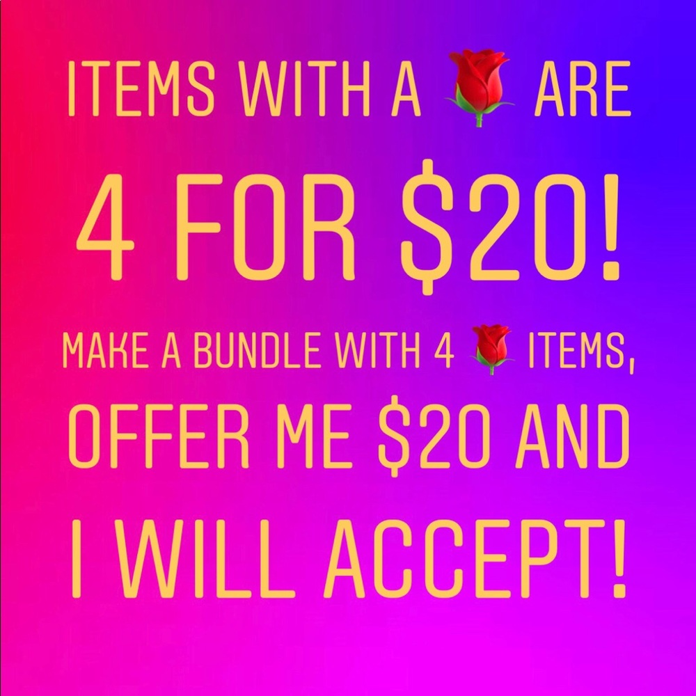 4 items for $20!